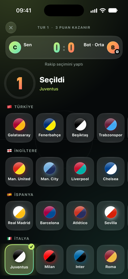 3-2-1 sayılırken takım seçimi